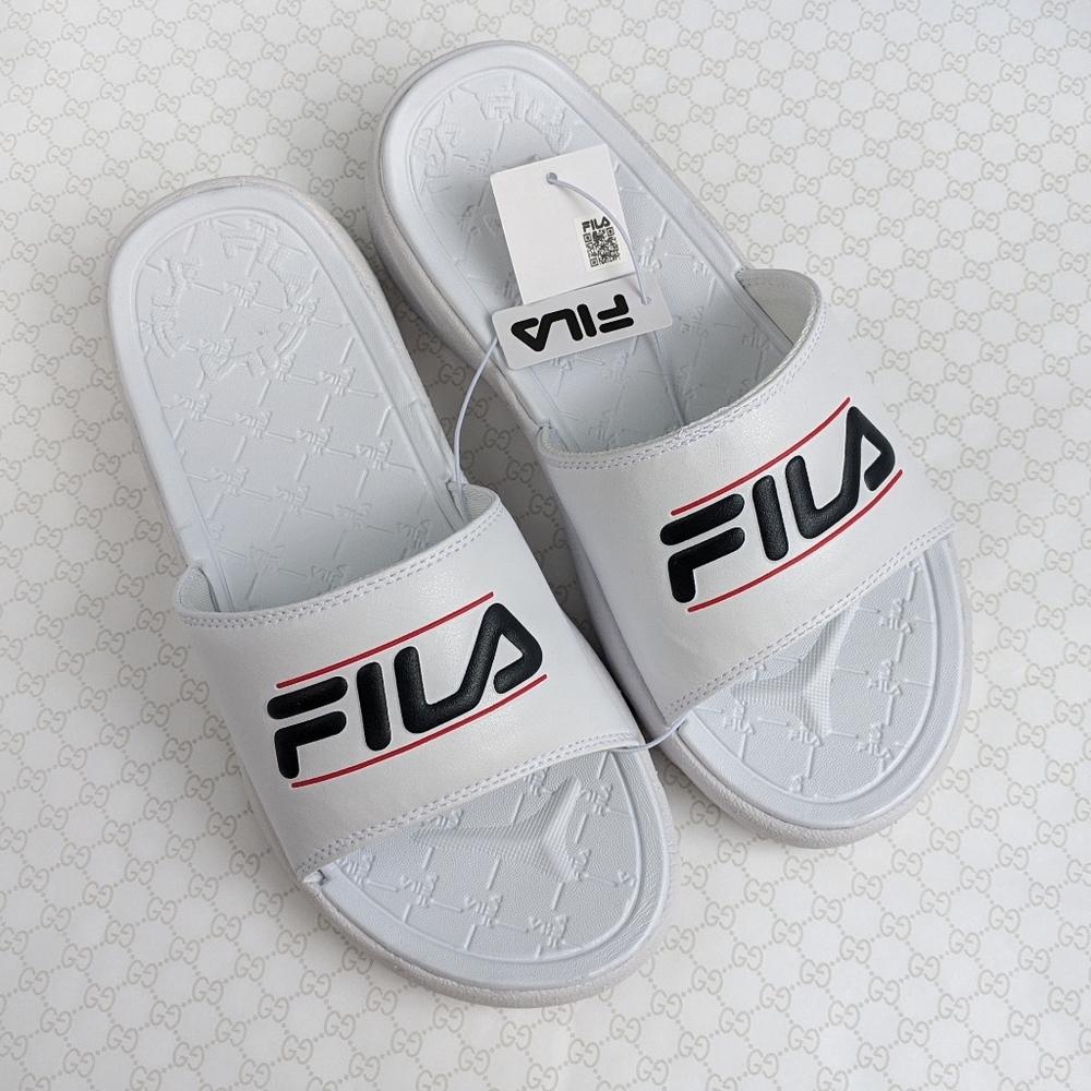 NWT Fila Women’s Slides White
